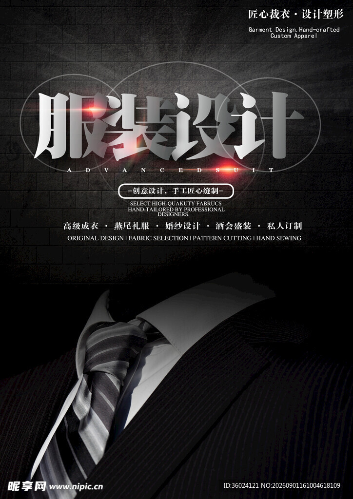 西装男士的设计展示