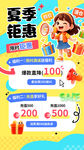 夏季钜惠促销海报