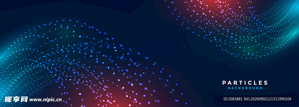 科技感流动粒子背景图