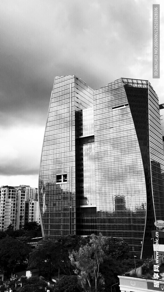 现代摩天大楼城市景观