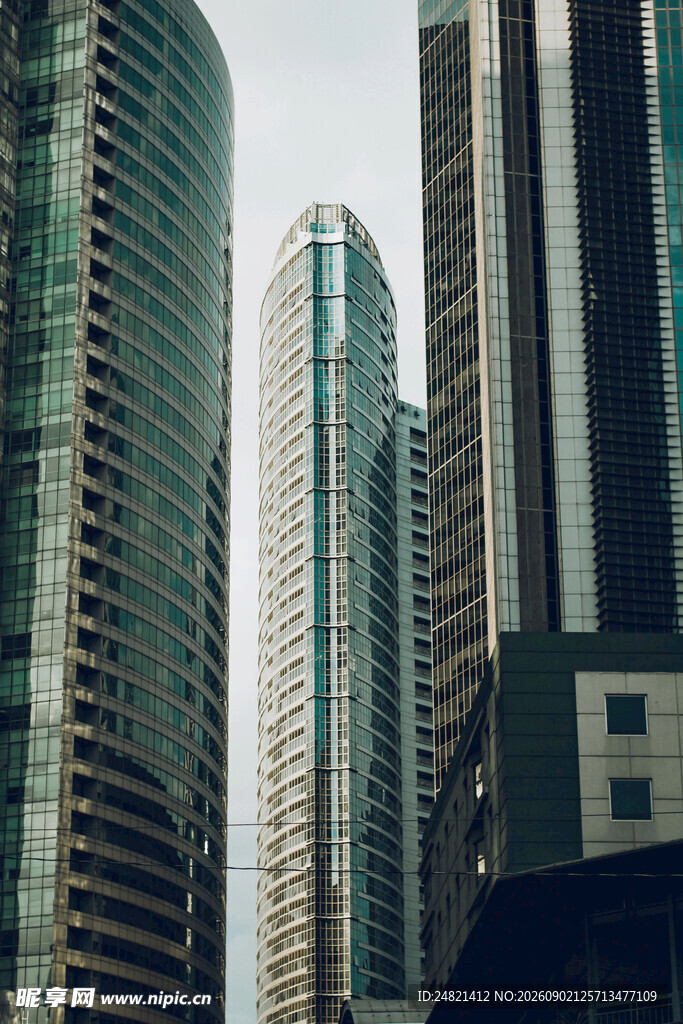都市摩天大楼景观
