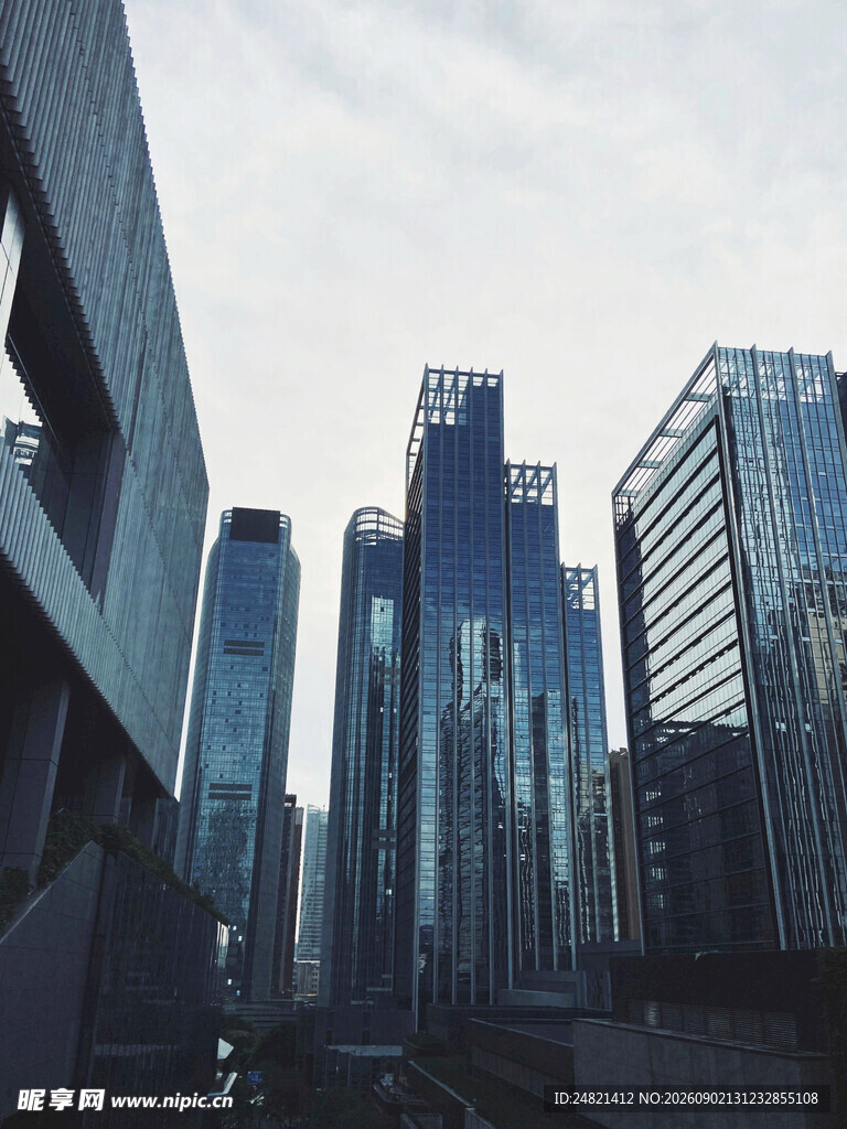 都市摩天大楼景观