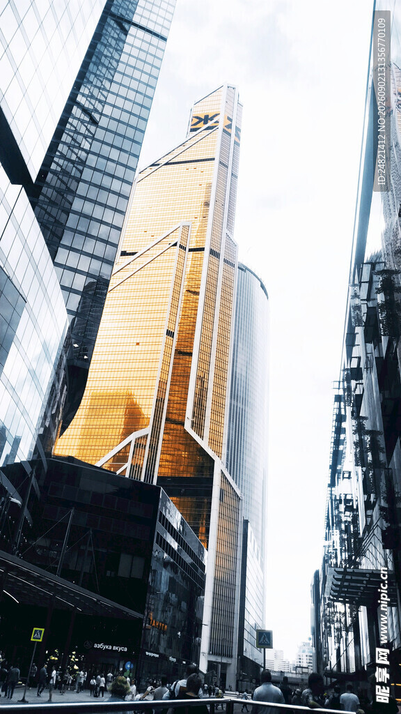 都市摩天大楼繁华景象
