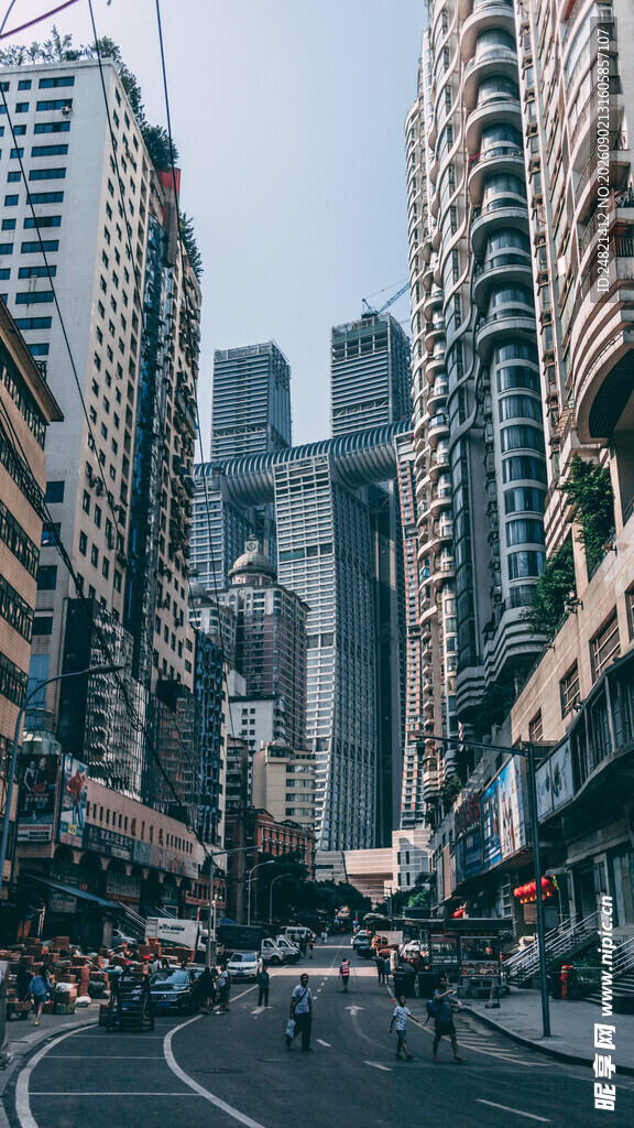 都市繁华街道景象