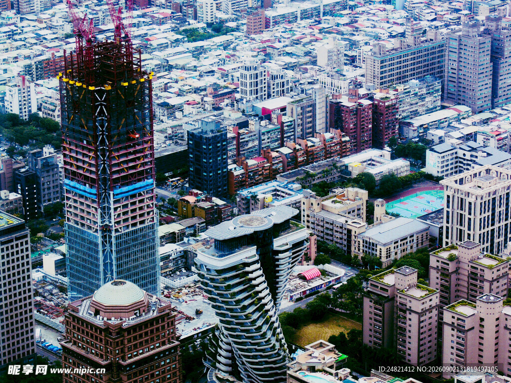 都市繁华高楼景观