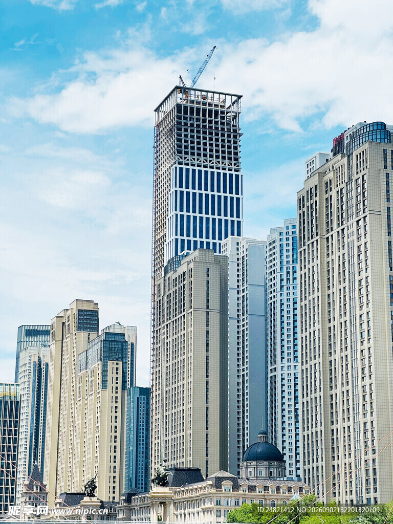 都市高楼林立景观