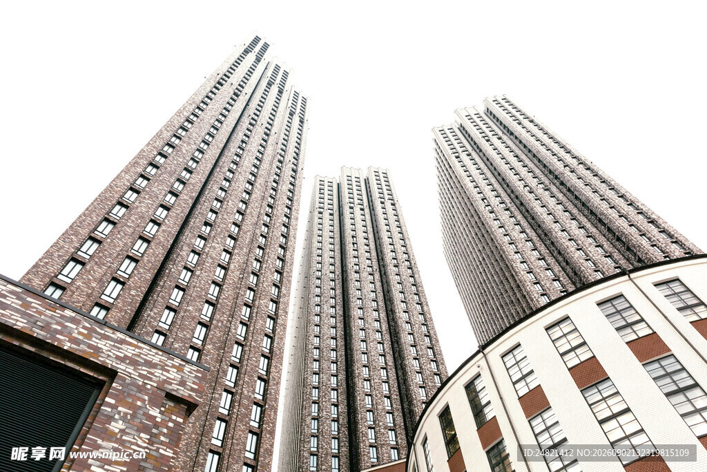 都市摩天大楼建筑群