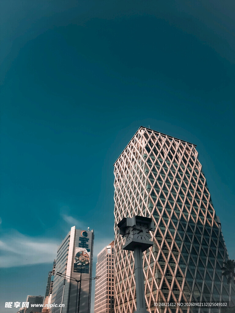 现代都市摩天大楼景观