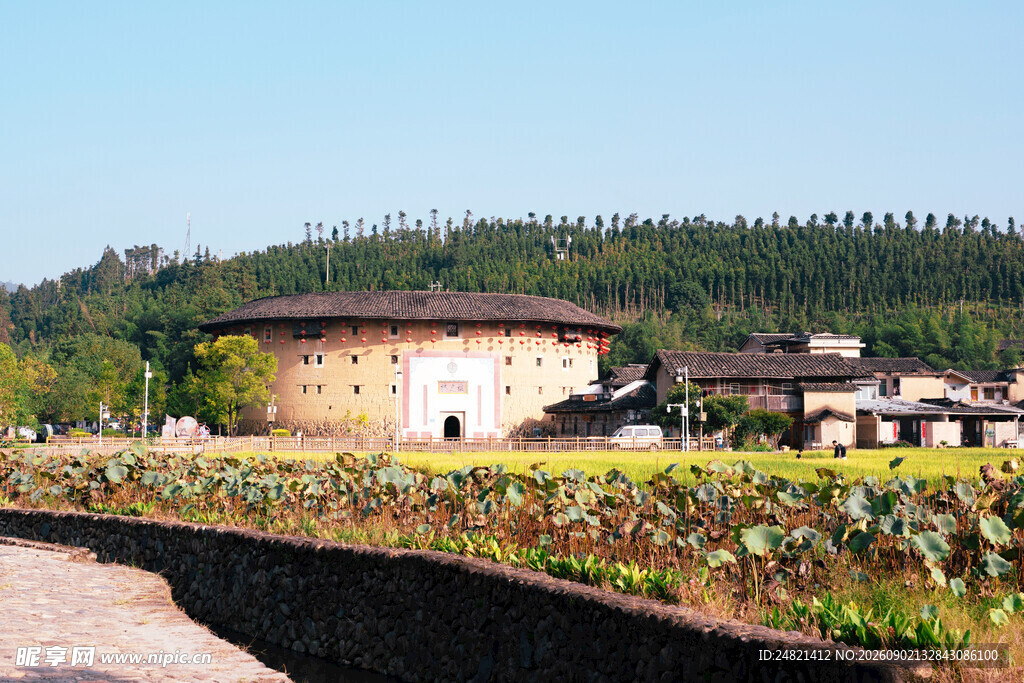 福建土楼田园风光美景