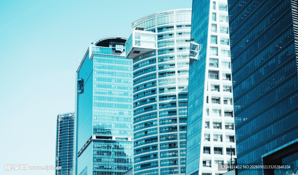 现代都市摩天大楼景观