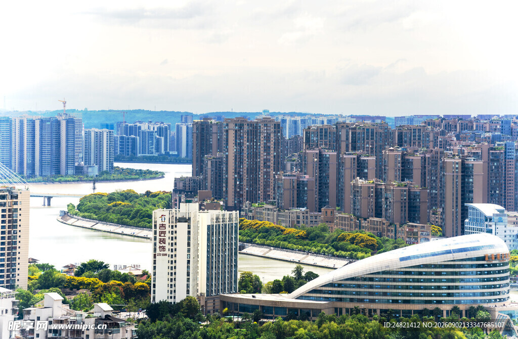 现代都市繁华景观