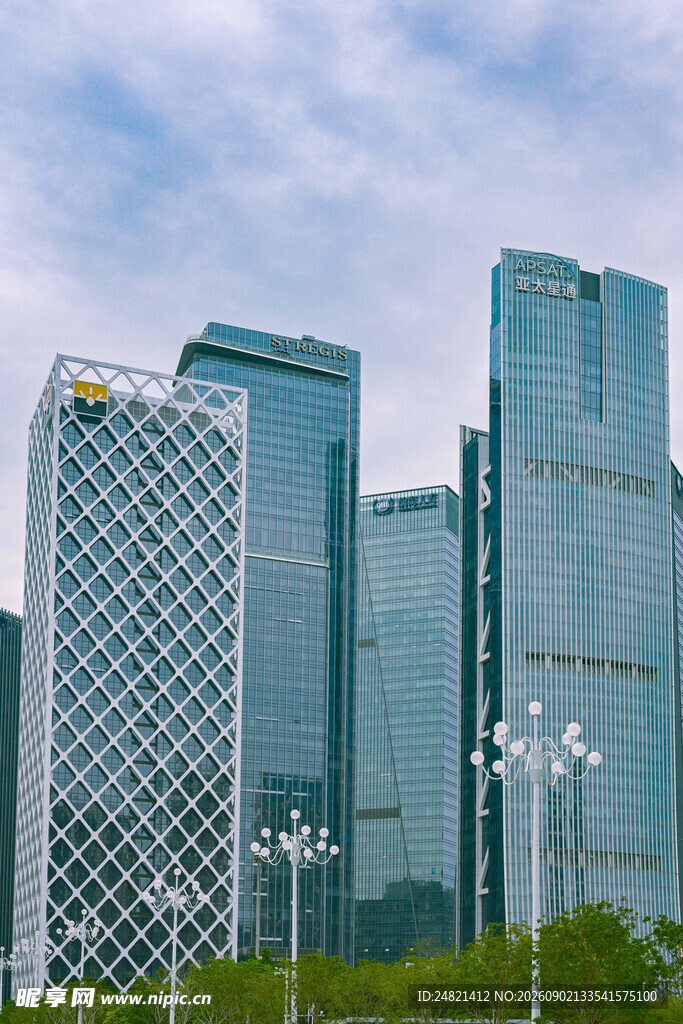 现代都市摩天大楼景观
