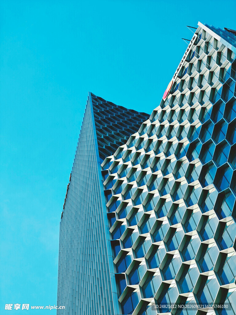 现代几何风格高楼建筑