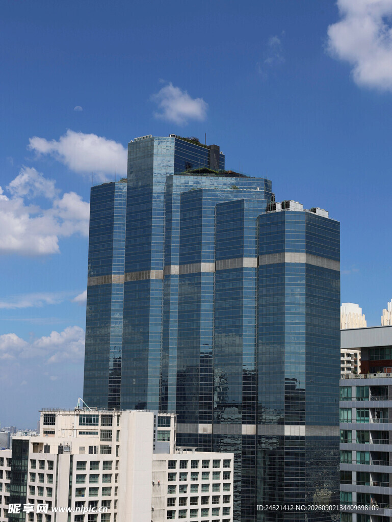 现代摩天大楼城市景观