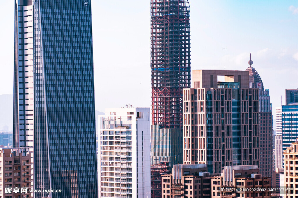 都市摩天大楼景观