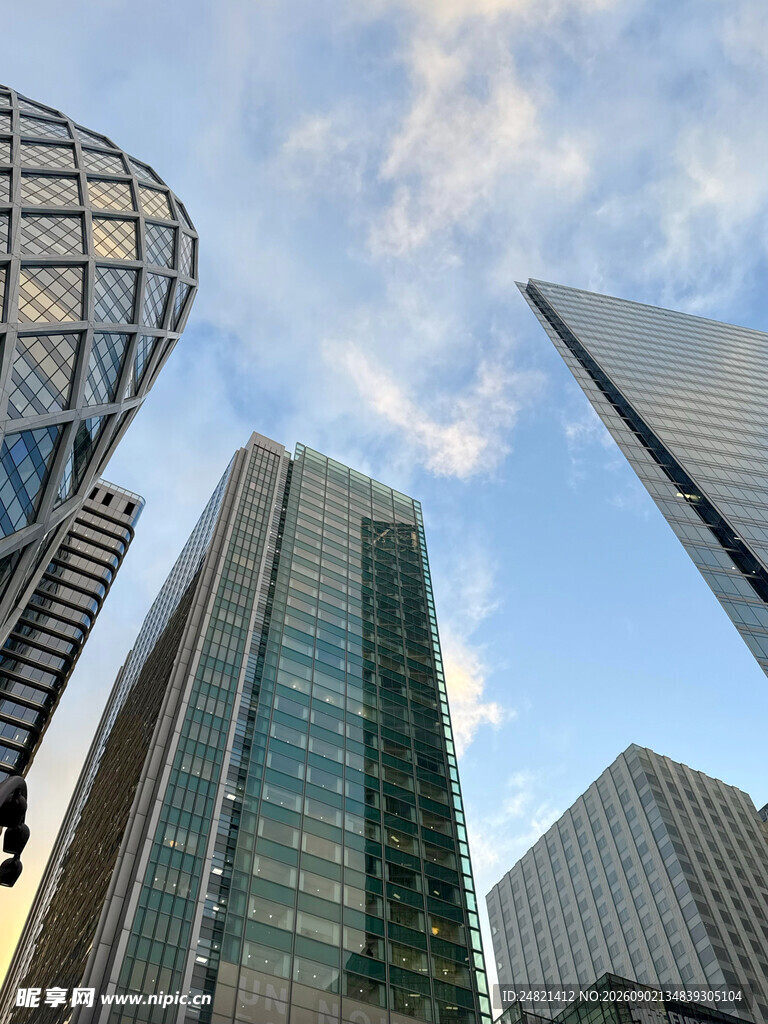 都市摩天大楼景观