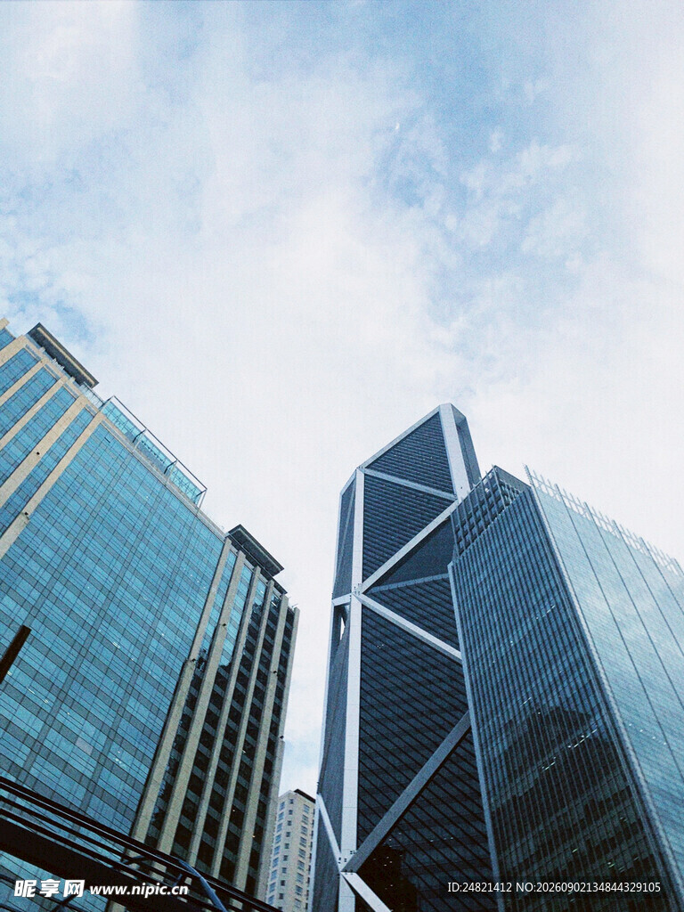 都市摩天大楼景观