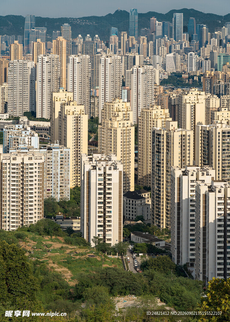 城市高楼林立景观