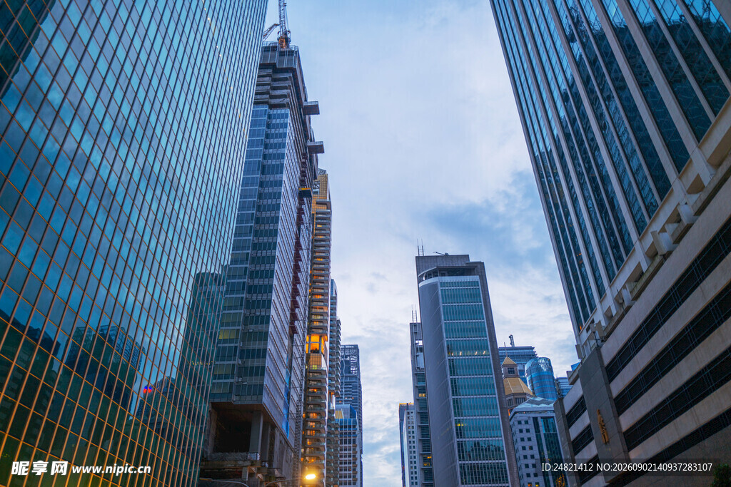 都市摩天大楼景观