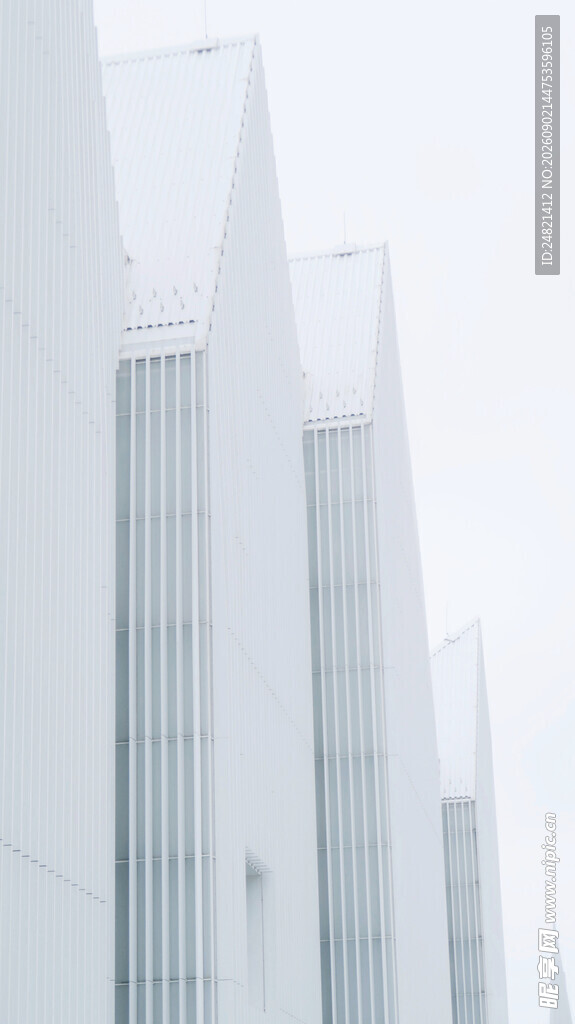 现代简约白色建筑外观