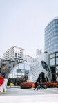 城市街头现代建筑景观