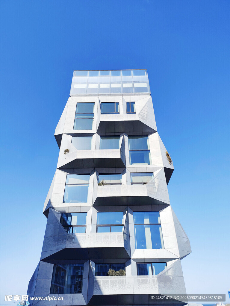 独特造型的现代高层住宅