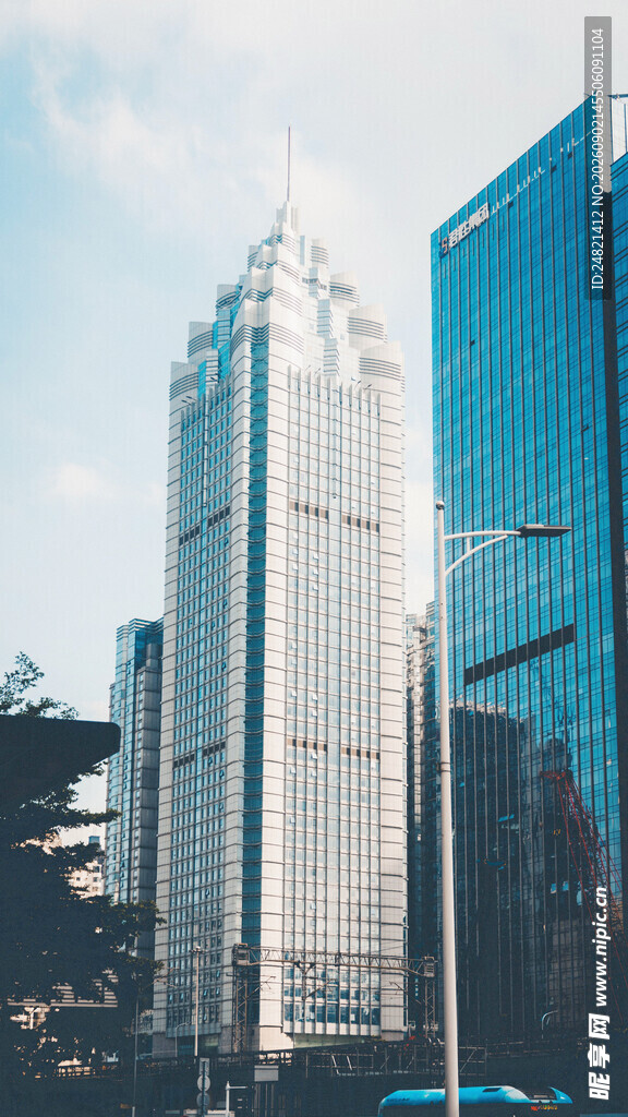 都市摩天大楼景观