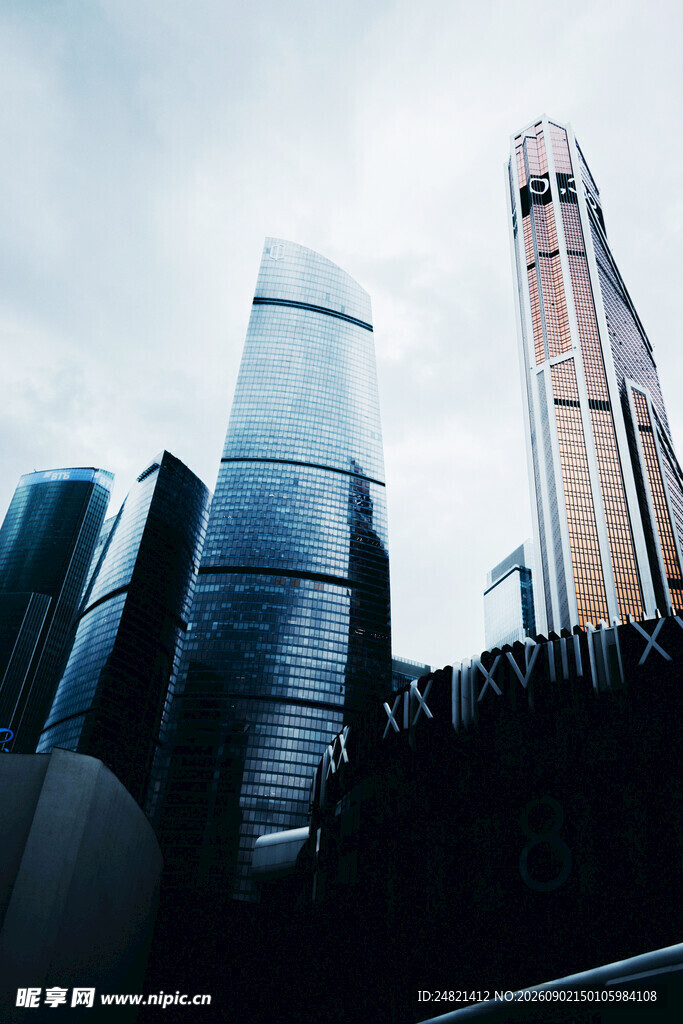 都市摩天大楼景观