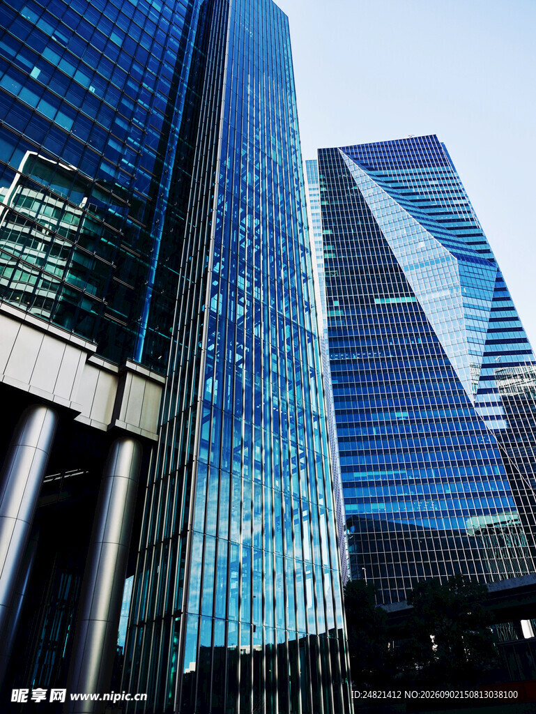 现代都市摩天大楼景观