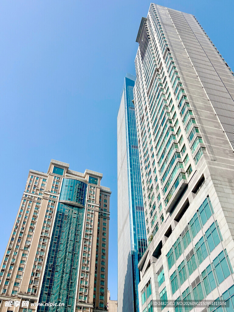 现代都市摩天大楼景观