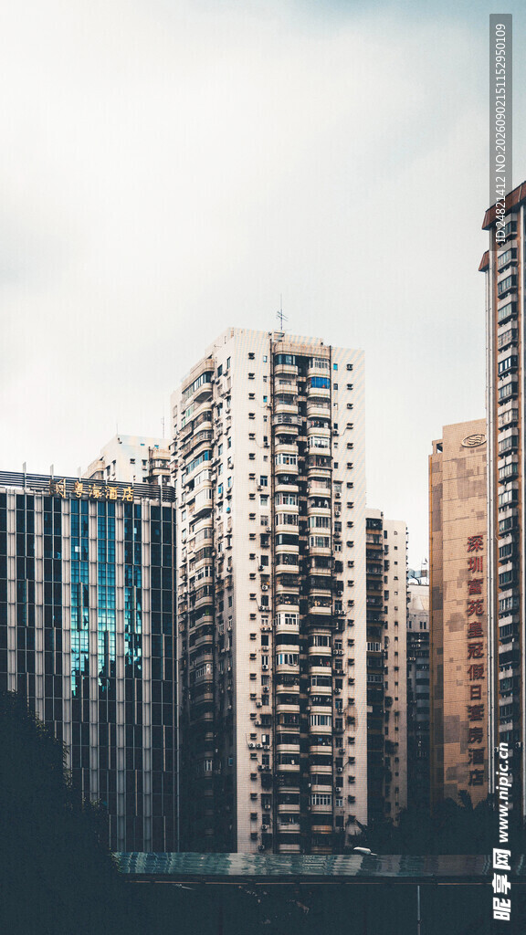 城市高楼林立景观