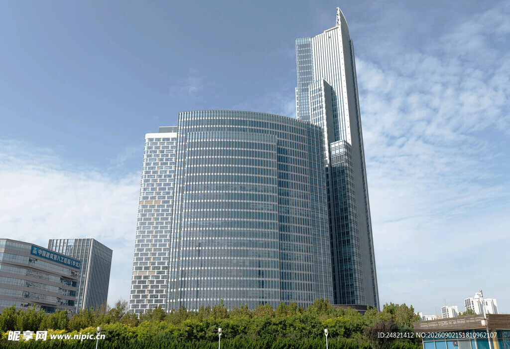 现代都市摩天大楼景观