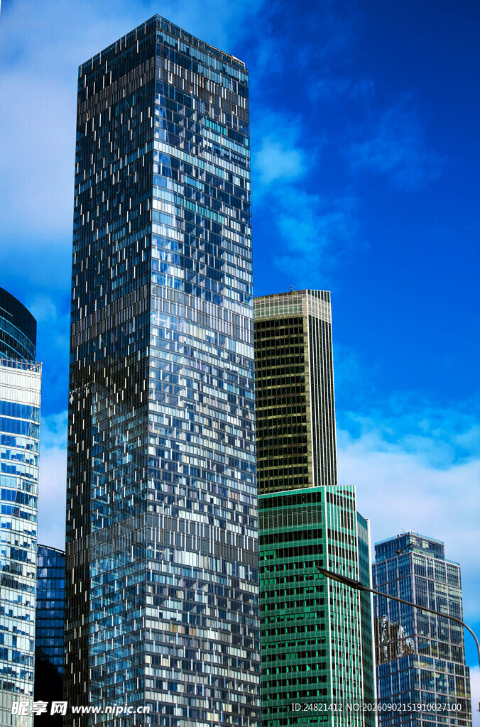现代都市摩天大楼景观