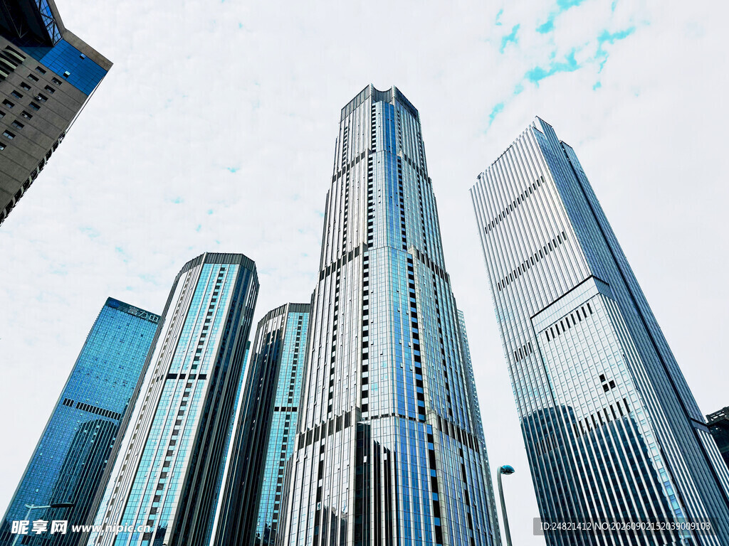 现代都市摩天大楼景观