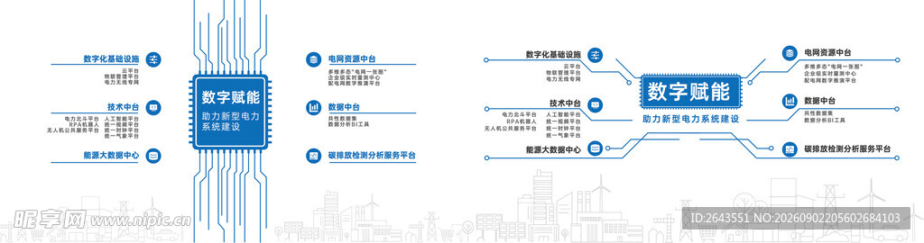 电力能源企业楼道科技文化展示墙