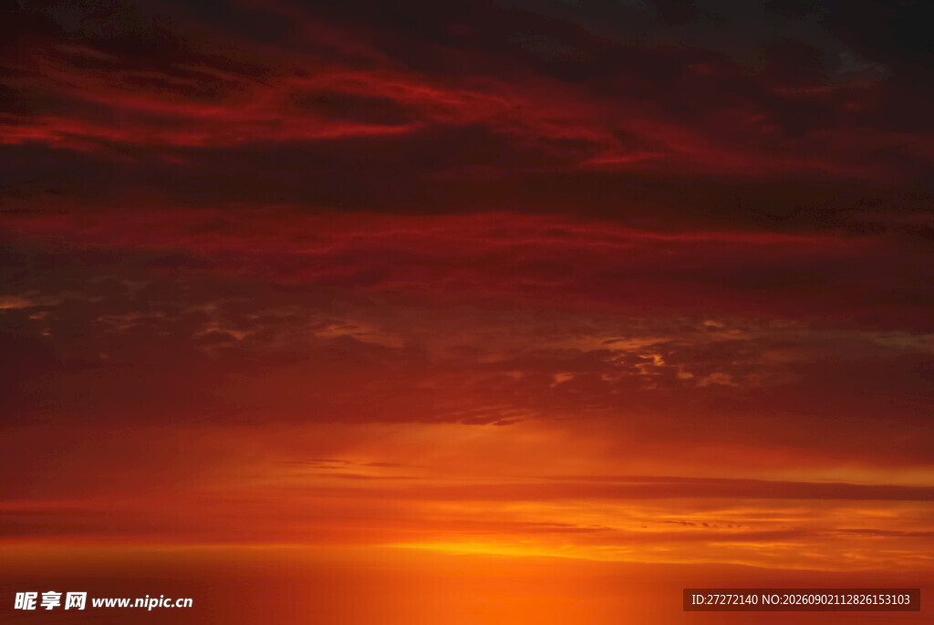 壮丽夕阳天空美景