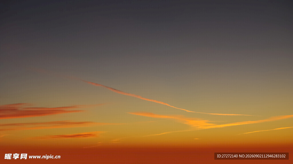 绚丽黄昏天空美景