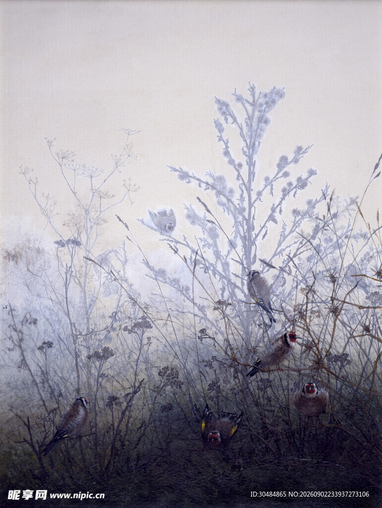 莱昂邦万水彩画