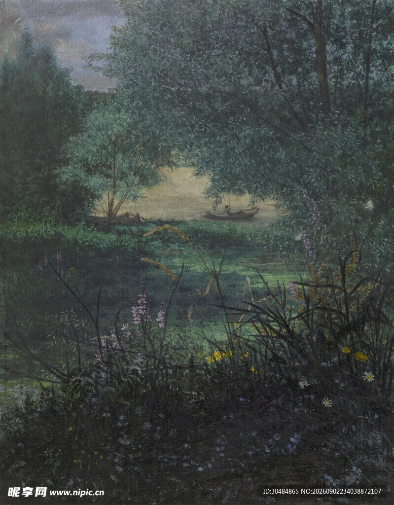 莱昂邦万水彩画