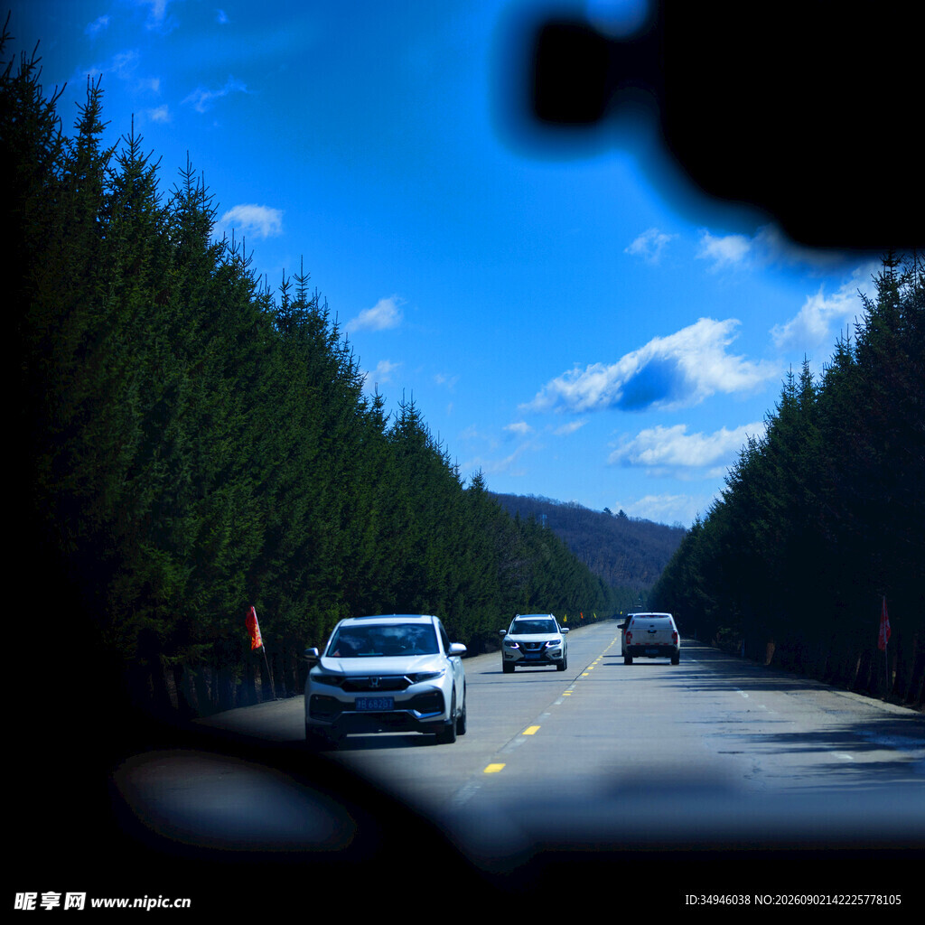 公路行车风景