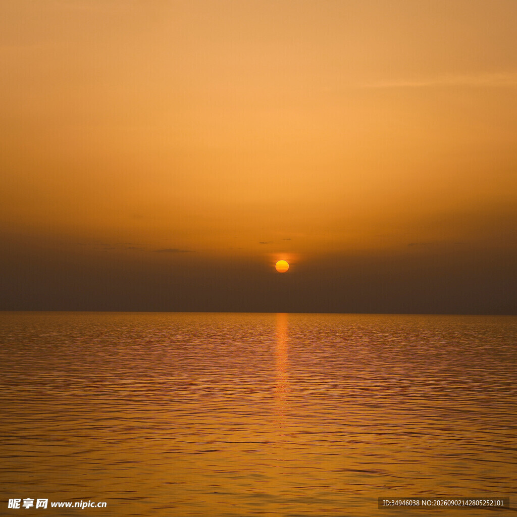 海上落日美景