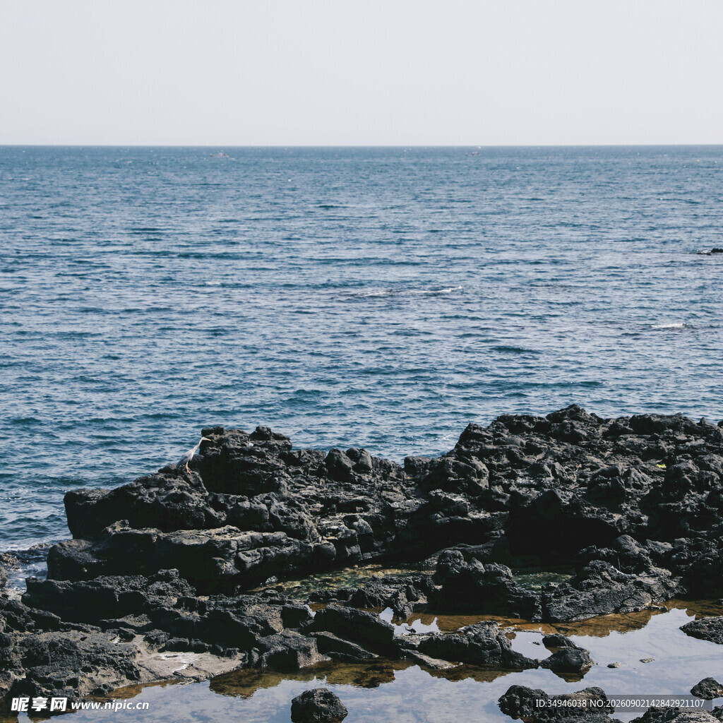海边礁石景观