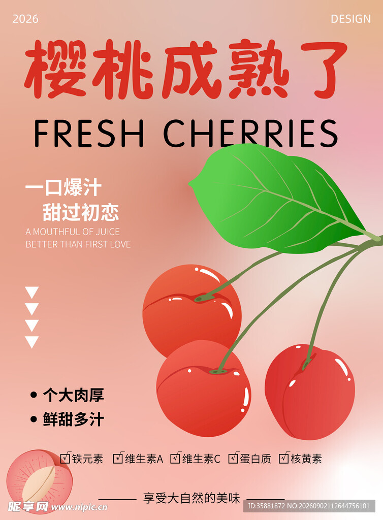 樱桃海报