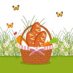 春日野餐插画