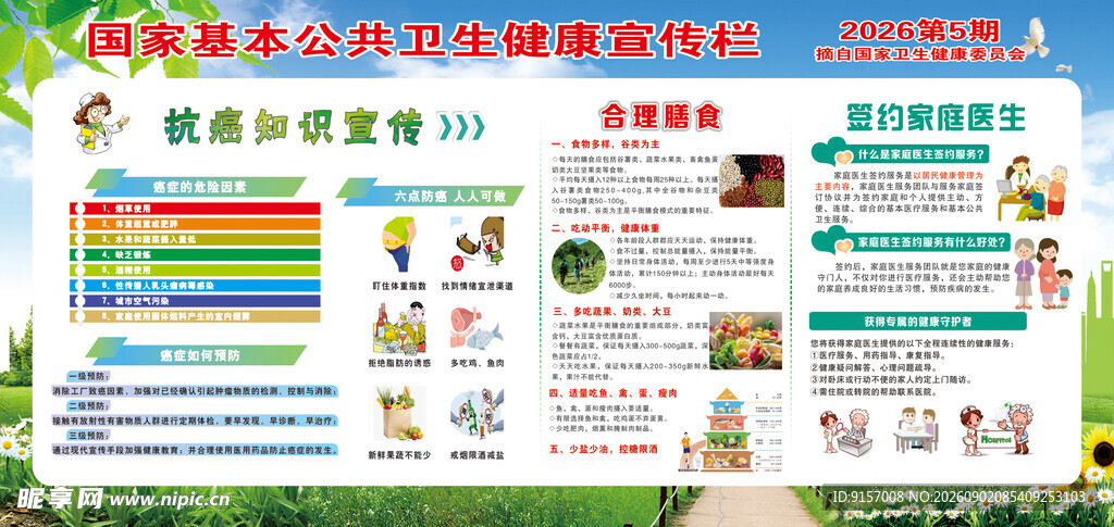 卫生健康教育宣传栏