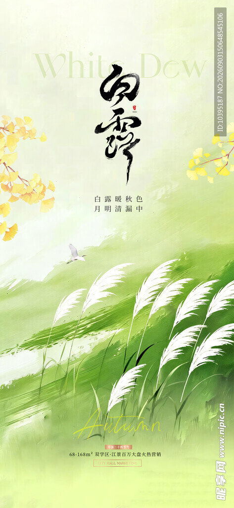 白露时节田园诗意景象