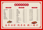 中式餐饮美食菜单价目表价格表