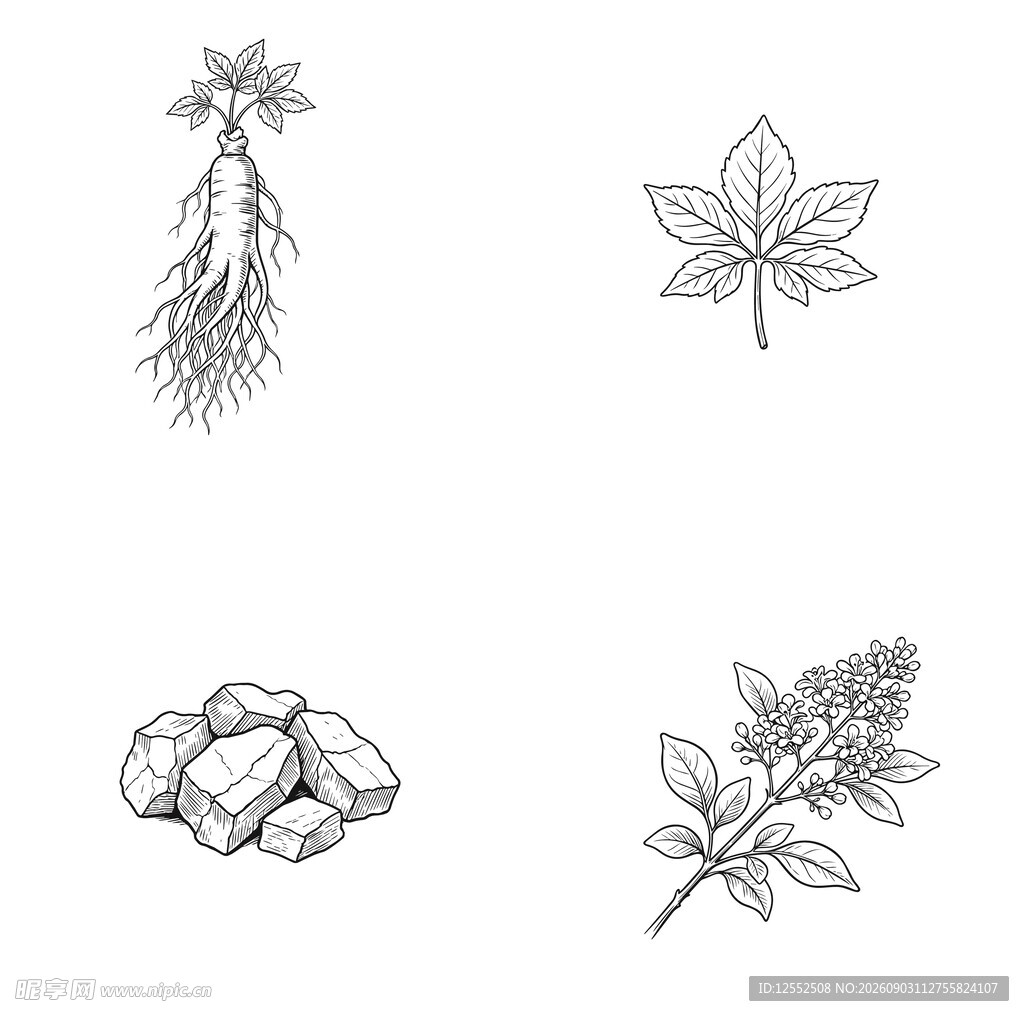 植物与矿石素材集合