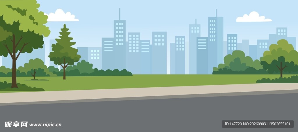 城市公园场景