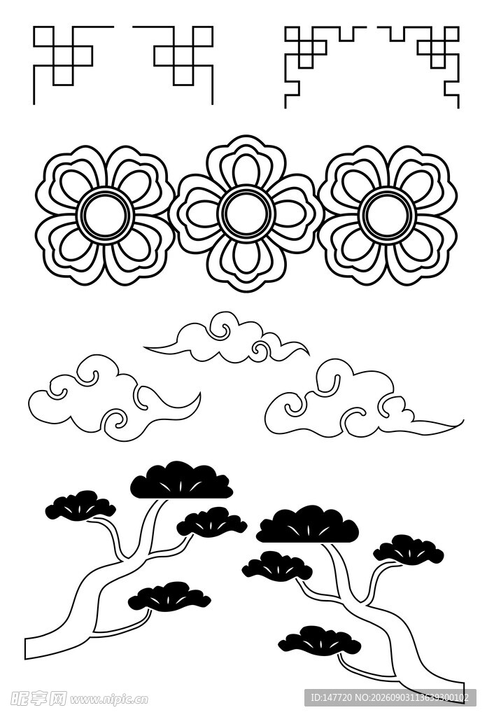 国风装饰素材